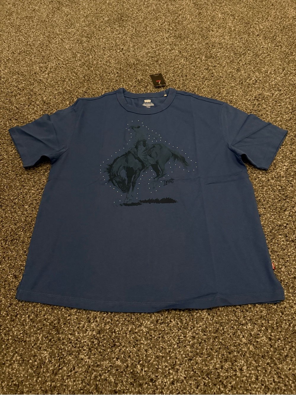 Levi's Blue Short-Sleeve Graphic Crewneck Tee